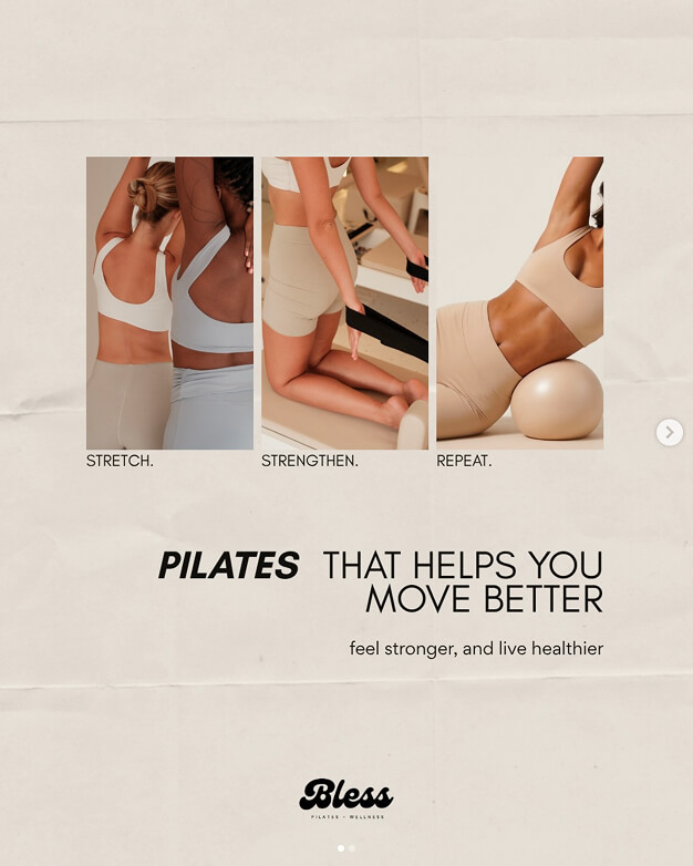 Equipo reformer de Pilates